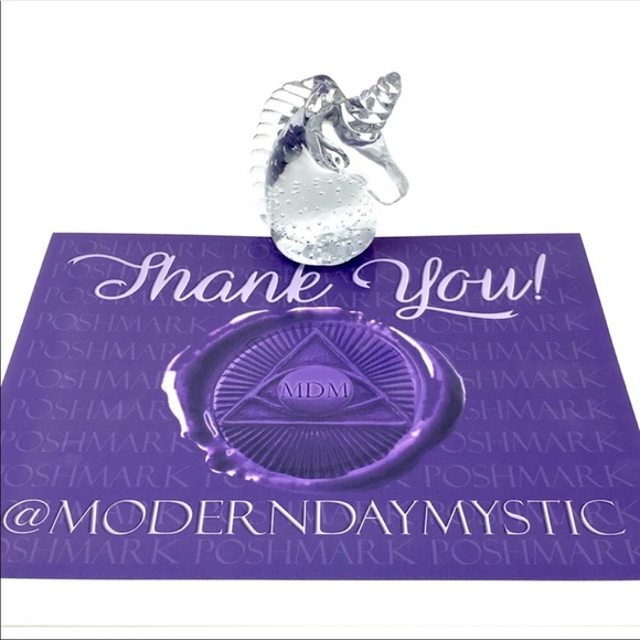 Mystical Magical Vintage Glass Unicorn Paperweight - Picture 2 of 7